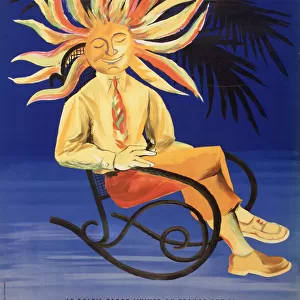 Poster, The sun spends the winter on the Cote d Azur