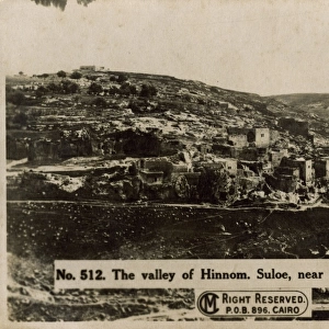 Valley of Hinnom, Suloe, near Jerusalem