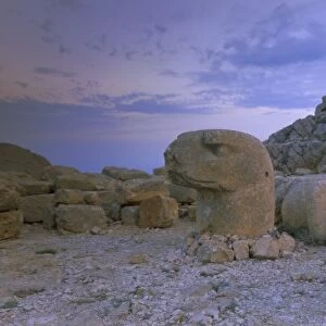 Ancient carved stone heads