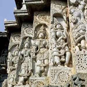 Close-up of carved figures