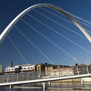 Gateshead Centenary Footbridge, Newcastle upon Tyne, Tyneside, England