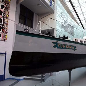 Turbinia, fastest ship in the world in the 1890s, Museum of Discovery, Newcastle upon Tyne, Tyne and Wear, England, United Kingdom, Europe