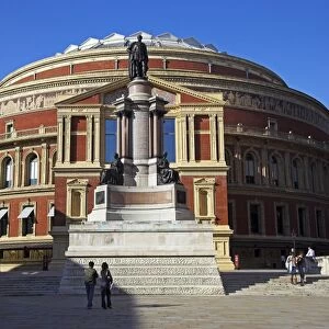 The statue of Prince Albert standing outside the Albert Hall