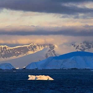 Morning view of iceberg in the Antarctic Ocean, Antarctica
