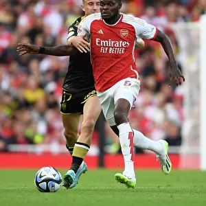 Thomas Partey in Action: Arsenal vs AS Monaco, Emirates Cup 2023