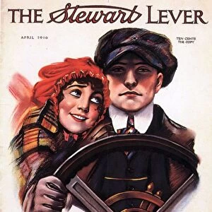 The Stewart Lever 1910s USA driving mens womens magazines mens cars
