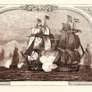 Sir John Jervis Action Off Cape St. Vincent, February 14Th, 1797. the Victory Raking