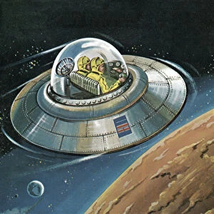 Flying Saucer in Outer Space