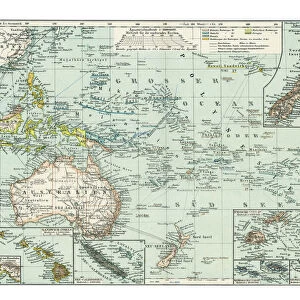 Old map of Oceania