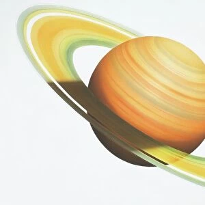 The planet Saturn, illustration