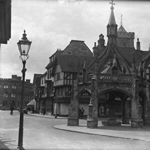 The Poultry Cross and Silver Street in Salisbury. 18 July 1923