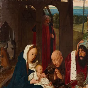 The Adoration of the Magi, 1480s (oil on wood)