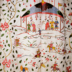 Arabesque textile design, c. 1720 (embroidery)