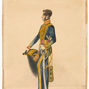 Captain William Brett, Bombay Horse Artillery, 1845 circa (w / c)