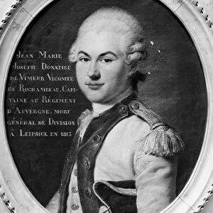 Donatien Marie Joseph de Vimeur (1755-1813) Vicomte de Rochambeau (oil on canvas)