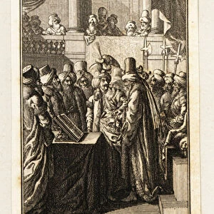 The enthronement of Selim III, 1789. 1789 (engraving)