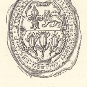 Eton College: Official Seal of the Provost (engraving)