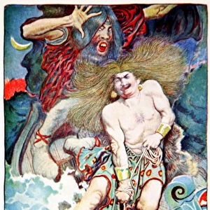 The Fishing of Thor and Hymir, from Folk Legends of the Sea, Harpers Magazine