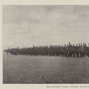 The Hampshire Imperial Yeomanry, bound for South Africa (b / w photo)