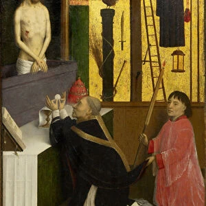 The Mass of Saint Gregory - Marmion, Simon (ca 1425-1489) - ca 1460 - Oil on wood - 45, 1x29, 4 - Art Gallery of Ontario