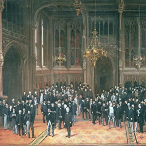 Members Lobby, Houses of Parliament, 1872-73 (oil on canvas)