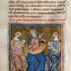 Ms 22 Samuel and his sons Joel and Abijah (vellum)