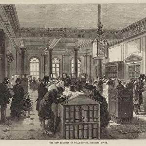 The New Registry of Wills Office, Somerset House (engraving)