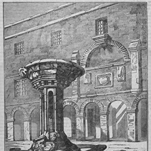 "Pant"in front of the Freemans Hospital, Newcastle-upon-Tyne (engraving)