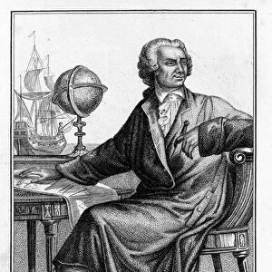 Portrait of Leonhard Euler (1707 - 1783), Swiss mathematician