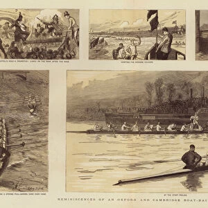 Reminiscences of an Oxford and Cambridge Boat Race (litho)