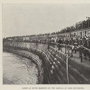 Scene at Dover Harbour on the Arrival of Lord Kitchener (engraving)
