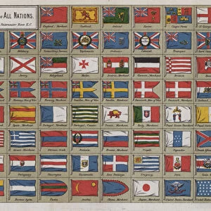 Standards and flags of all nations (colour litho)