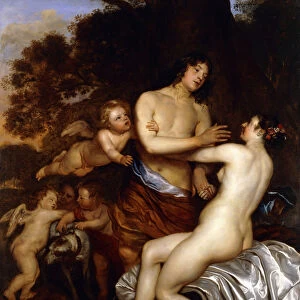 Venus and Adonis (oil on canvas)