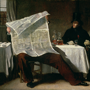 Waiting for the Times, 1831 (oil on canvas)