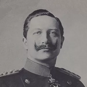 Wilhelm II, German Emperor (b / w photo)