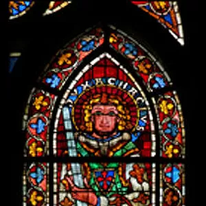 Window w205 depicting St Marcus and St Acacius (stained glass)