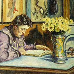 Woman Reading; Femme Lisant, c. 1895 (oil on canvas)
