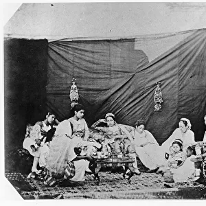 Women in Algiers, c. 1860 (b / w photo)