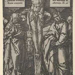 Christ Cross 1553 Engraving Sheet 4 1 / 2 2 7 / 8