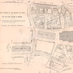 Plan of Waingate / markets area, Sheffield, 1901