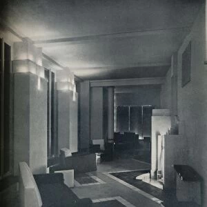 1930s interior with contemporary lighting, 1930