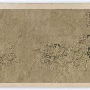 The captivity of Cai Wenji, Ming dynasty, 14th-15th century. Creator: Unknown