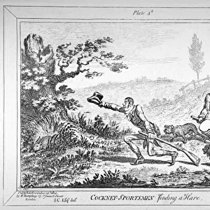 Cockney-sportsmen finding a hare, 1800. Artist: James Gillray