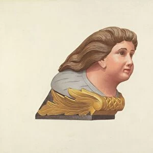Figurehead from Schooner "Packet", 1935 / 1942. Creator: Elizabeth Moutal