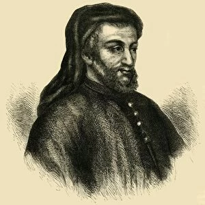 Geoffrey Chaucer, (c1878). Creator: Unknown