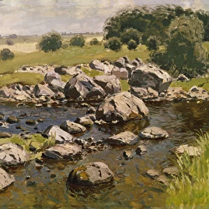 Landscape with Stones, c. 1910. Artist: Purvitis, Vilhelms (1872-1945)