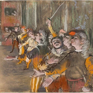 Les Choristes (The Chorus Singers), 1877. Creator: Degas, Edgar (1834-1917)