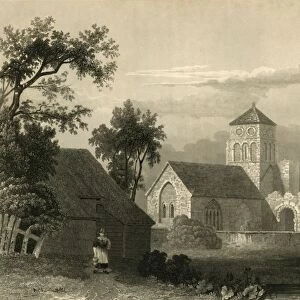 Old Shoreham Church, 1835. Creator: Unknown