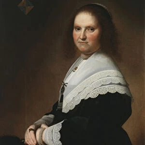 Portrait of Anna van Schoonhoven, 1645. Creator: Verspronck, Johannes Cornelisz. (1600 / 3-1662)