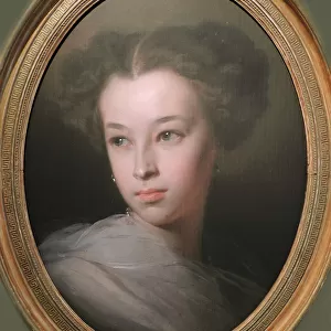 Portrait of Natalia Alexandrovna Pushkina, Countess of Merenberg (1836-1913), Daughter of poet, 1849 Artist: Makarov, Ivan Kosmich (1822-1897)
